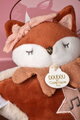 Plyšová líštička s melódiou Mina Music Box Doudou et Compagnie v darčekovom balení oranžová 16 cm od 0 mes DC4689