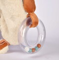 Plyšová líštička s hrkálkou Timo Rattle Doudou et Compagnie v darčekovom balení modrá 18 cm od 0 mes DC4693