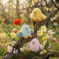 Plyšový vtáčik Chick Soft Toy Les Piou Doudou et Compagnie žltý 15 cm od 0 mes DC4702
