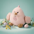 Plyšový vtáčik Pink Chick Soft Toy Les Piou Doudou et Compagnie ružový 15 cm od 0 mes DC4700