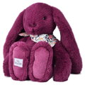 Plyšový zajačik Bunny Plum Doudou et Compagnie fialový 35 cm od 0 mes DC4705