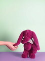 Plyšový zajačik Bunny Plum Doudou et Compagnie fialový 35 cm od 0 mes DC4705