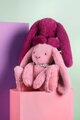 Plyšový zajačik Bunny Plum Doudou et Compagnie fialový 35 cm od 0 mes DC4705