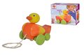 Drevená kačička na ťahanie Pull along Animal Duck Eichhorn so zvukom a pohyblivými časťami od 12 mes