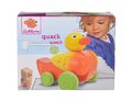 Drevená kačička na ťahanie Pull along Animal Duck Eichhorn so zvukom a pohyblivými časťami od 12 mes