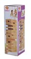 Drevená spoločenská hra skladacia veža Wooden Tumbling Tower Eichhorn 54 prírodných kociek od 5 rokov
