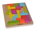 Drevené vkladacie puzzle Shape Game Eichhorn 20 farebných kociek rôznych tvarov od 4 rokov