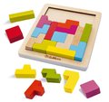 Drevené vkladacie puzzle Shape Game Eichhorn 20 farebných kociek rôznych tvarov od 4 rokov