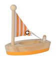 Drevené plachetnice do vody Sailing Boat Eichhorn s textilnou plachtou 11 cm dĺžka od 24 mes