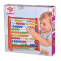 Drevené počítadlo Abacus Eichhorn 100 farebných guličiek