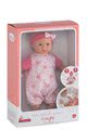 Bábika Bébé Calin Loving & Melodies Features Corolle interaktívna so 4 zvukmi a 3 melódiami hnedé klipkajúce oči 30 cm od 18 mes