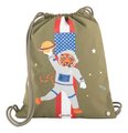 Školský vak na telocvik a prezúvky Gym Bag Burger Planet Jack Piers ergonomický luxusné prevedenie od 2 rokov 44*36 cm