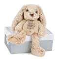 Plyšový zajačik Beige Bunny Copain Calin Histoire d’ Ours béžový 25 cm v darčekovom balení od 0 mes