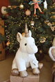 Plyšový jednorožec Unicorn Histoire d’ Ours biely 23 cm od 0 mes HO2659