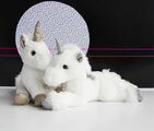 Plyšový jednorožec Unicorn Histoire d’ Ours biely 23 cm od 0 mes HO2659