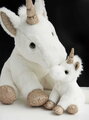 Plyšový jednorožec Unicorn Histoire d’ Ours biely 23 cm od 0 mes HO2659