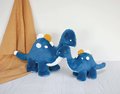 Plyšový dinosaurus Hello Dino Histoire d’ Ours modrý 40 cm od 0 mes