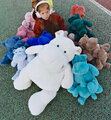 Plyšový hrošík Hippo Blue Jean Histoire d’ Ours modrý 40 cm od 0 mes HO3214