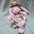 Plyšový zajačik Bunny Tender Pink Copain Calin Histoire d’ Ours ružový 25 cm v darčekovom balení od 0 mes