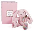 Plyšový zajačik Bunny Tender Pink Copain Calin Histoire d’ Ours ružový 25 cm v darčekovom balení od 0 mes