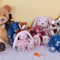 Plyšový zajačik Bunny Tender Pink Copain Calin Histoire d’ Ours ružový 40 cm od 0 mes