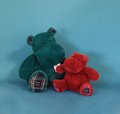 Plyšový hroch Pine Green Hippo Cocooning Histoire d’ Ours zelený 40 cm od 0 mes