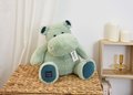 Plyšový hroch Almond Hippo Cocooning Histoire d’ Ours zelený 25 cm od 0 mes