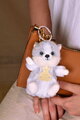 Plyšová kľúčenka psík husky The Soft Stretch Husky Key Ring Histoire d’ Ours sivá 12 cm HO3290