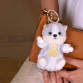 Plyšová kľúčenka psík husky The Soft Stretch Husky Key Ring Histoire d’ Ours sivá 12 cm HO3290