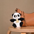 Plyšová kľúčenka panda The Soft Stretch Panda Key Ring Histoire d’ Ours čierno-biela 12 cm HO3292