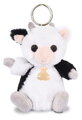 Plyšová kľúčenka kravička The Soft Stretch Cow Key Ring Histoire d’ Ours čierno-biela 12 cm od 18 mes