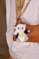 Plyšová kľúčenka kravička The Soft Stretch Cow Key Ring Histoire d’ Ours čierno-biela 12 cm HO3294