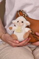 Plyšová kľúčenka ovečka The Soft Stretch Lamb Key Ring Histoire d’ Ours béžová 12 cm HO3296