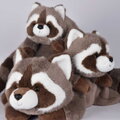 Plyšový medvedík čistotný s ťažkým bruškom Vasco Raccoon Les Explorateurs Histoire d’ Ours hnedý 32 cm od 0 mes HO3303