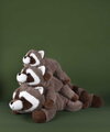 Plyšový medvedík čistotný s ťažkým bruškom Vasco Raccoon Les Explorateurs Histoire d’ Ours hnedý 32 cm od 0 mes HO3303