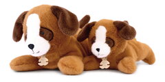 Plyšový psík s ťažkým bruškom P'tit Relax Brown Dog Histoire d’ Ours hnedý 30 cm od 0 mes HO3326