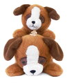 Plyšový psík s ťažkým bruškom P'tit Relax Brown Dog Histoire d’ Ours hnedý 30 cm od 0 mes HO3326