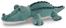 Plyšový krokodíl s ťažkým bruškom Croco Lagoon Les Explorateurs Histoire d’ Ours modrý 60 cm od 0 mes HO3329