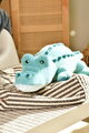 Plyšový krokodíl s ťažkým bruškom Croco Lagoon Les Explorateurs Histoire d’ Ours modrý 60 cm od 0 mes HO3329