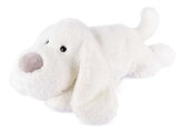 Plyšový psík The Soft Stretch Dog White Histoire d’ Ours biely 40 cm od 0 mes HO3334