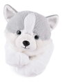 Plyšový psík husky The Soft Stretch Husky Histoire d’ Ours sivo-biely 40 cm od 0 mes