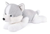 Plyšový psík husky The Soft Stretch Husky Histoire d’ Ours sivo-biely 40 cm od 0 mes HO3335