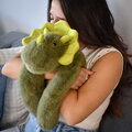 Plyšový dinosaurus na objímanie The Glue Pots Dino Histoire d’ Ours zelený 40 cm od 24 mes