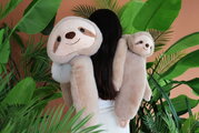 Plyšový leňochod na objímanie Sloth Weighted Plush Toy The Glue Pots Histoire d’ Ours hnedý 100 cm od 24 mes HO3435