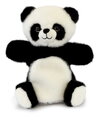 Plyšová panda na bábkové divadlo Panda Puppet Histoire d’ Ours čierno-biela 24 cm od 0 mes
