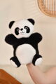 Plyšová panda na bábkové divadlo The Glue Pots Panda Puppet Histoire d’ Ours čierno-biela 24 cm od 0 mes HO3372