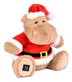 Plyšový hrošík s vianočnou čiapkou Kris Hug Hippo Histoire d’ Ours hnedý 20 cm od 0 mes