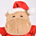 Plyšový hrošík s vianočnou čiapkou Kris Hug Hippo Histoire d’ Ours hnedý 20 cm od 0 mes