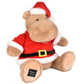 Plyšový hrošík s vianočnou čiapkou Kris Hug Hippo Histoire d’ Ours hnedý 38 cm od 0 mes