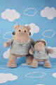 Plyšový hrošík s mikinou Chilly Max Hippo Histoire d’ Ours béžový 20 cm od 0 mes
